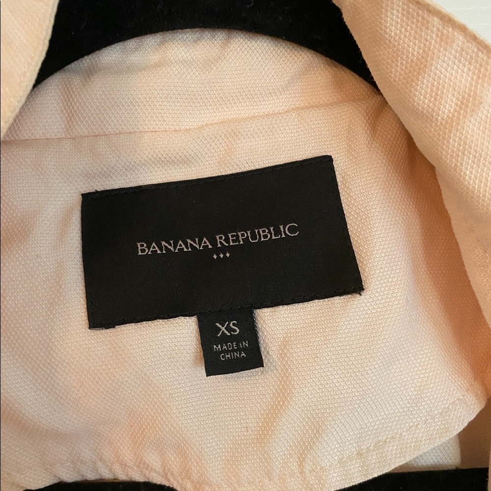 Banana Republic Factory tie waist Utility jacket blush pink size XS - Picture 2 of 5
